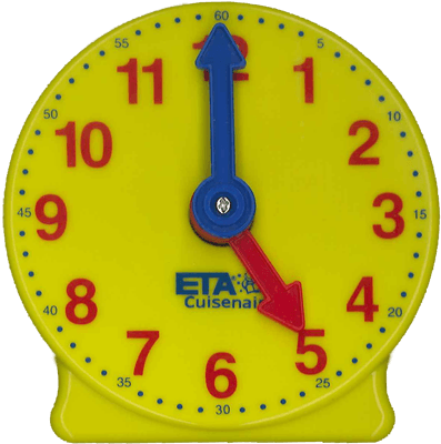 ETA Economy Student Clock 12 hour geared hands Homeschool Time Math Education
