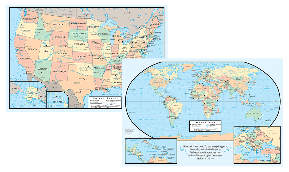 the　02750　Map　size　of　placemat